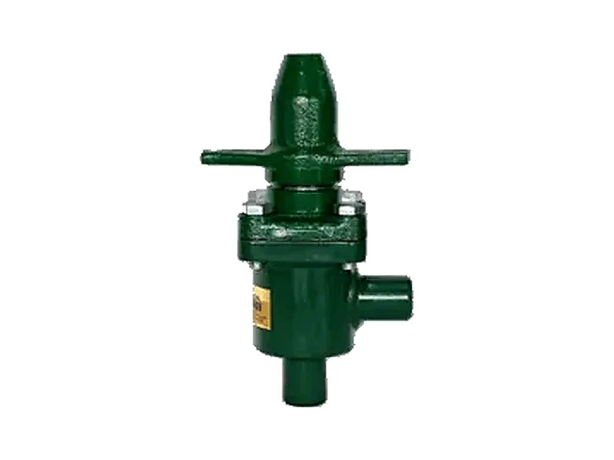 Válvula de paso en ángulo con capuchón - producto industrial Briend