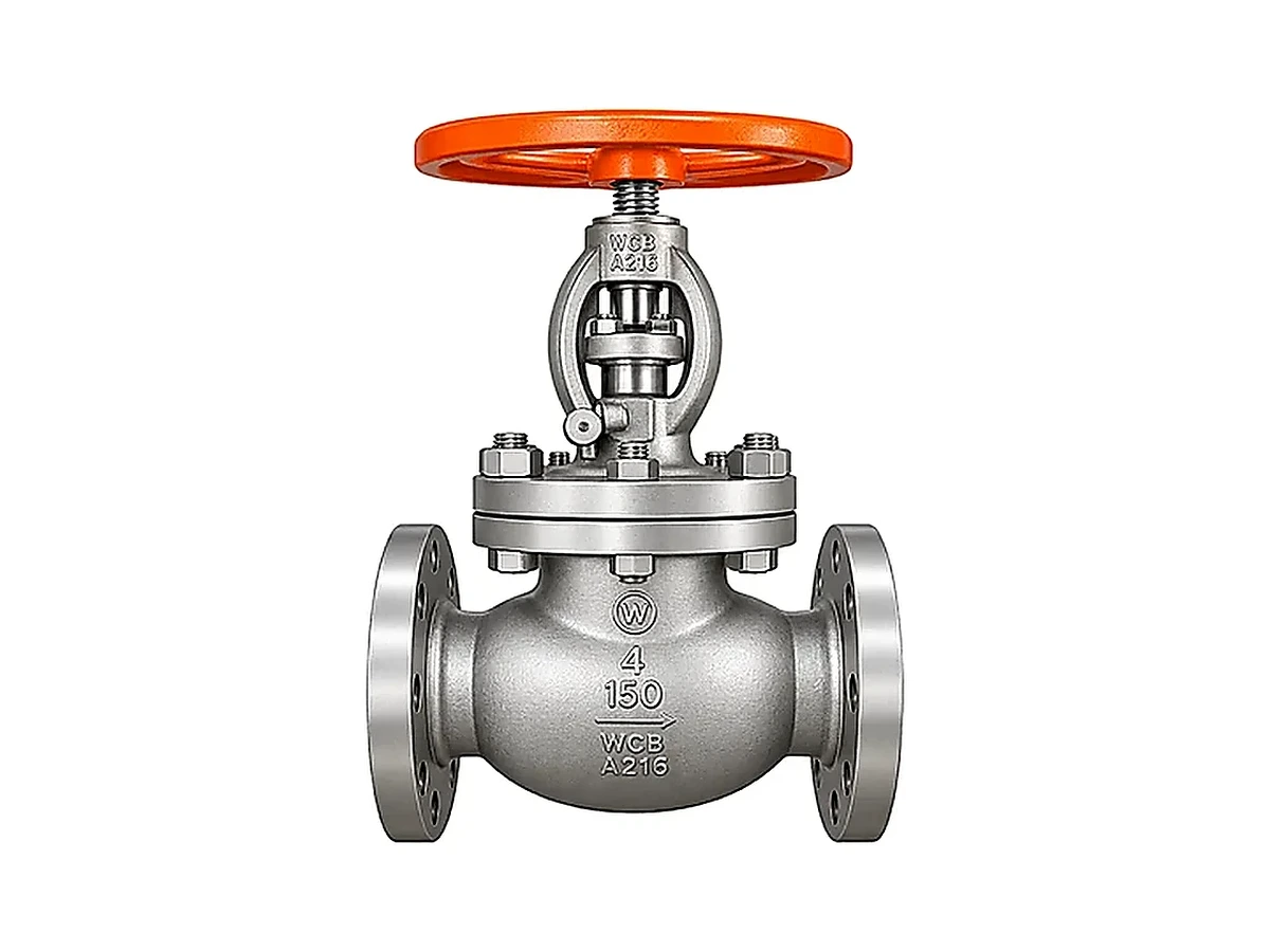Válvula globo acero al carbono Conexión Bridada - producto industrial Briend