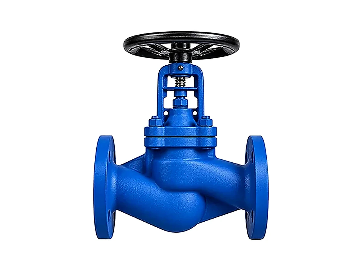 Válvula globo fuelle Acero al carbono – Bridas DIN PN 16 - producto industrial Briend